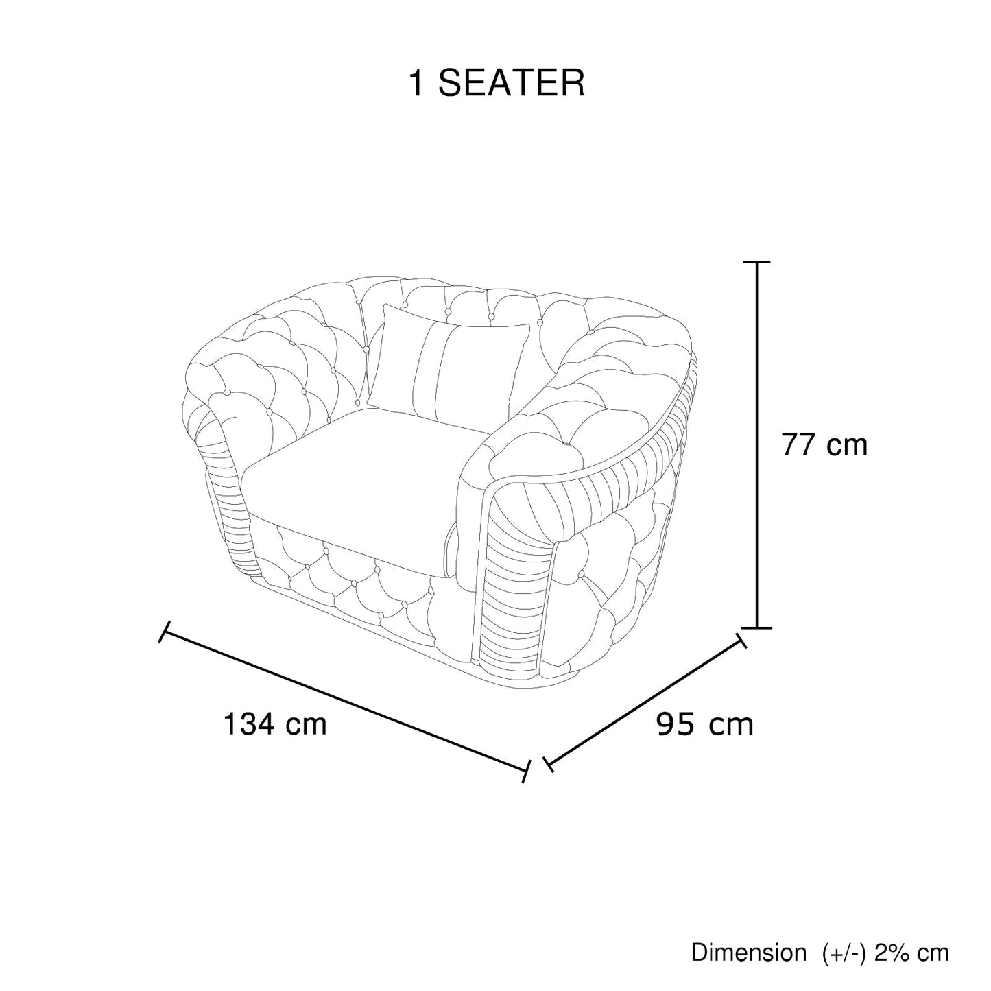 1 Seater Sofa Beige Velvet Fabric Solid Wood Construction Gold Stainless Steel Trim