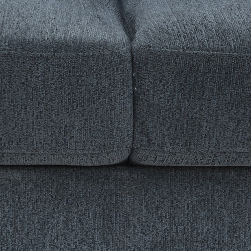 3 Seater Sofa Set Polyester Fabric Charcoal Multilayer Two Pillows Individual Pocket Spring Furniture > Sofas > Sofas &