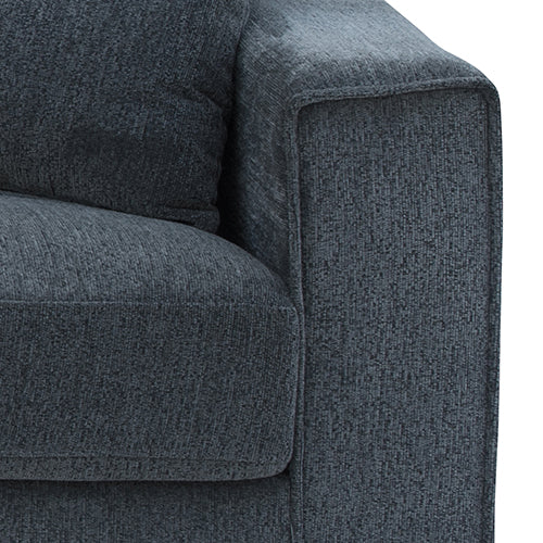 3 Seater Sofa Set Polyester Fabric Charcoal Multilayer Two Pillows Individual Pocket Spring Furniture > Sofas > Sofas &