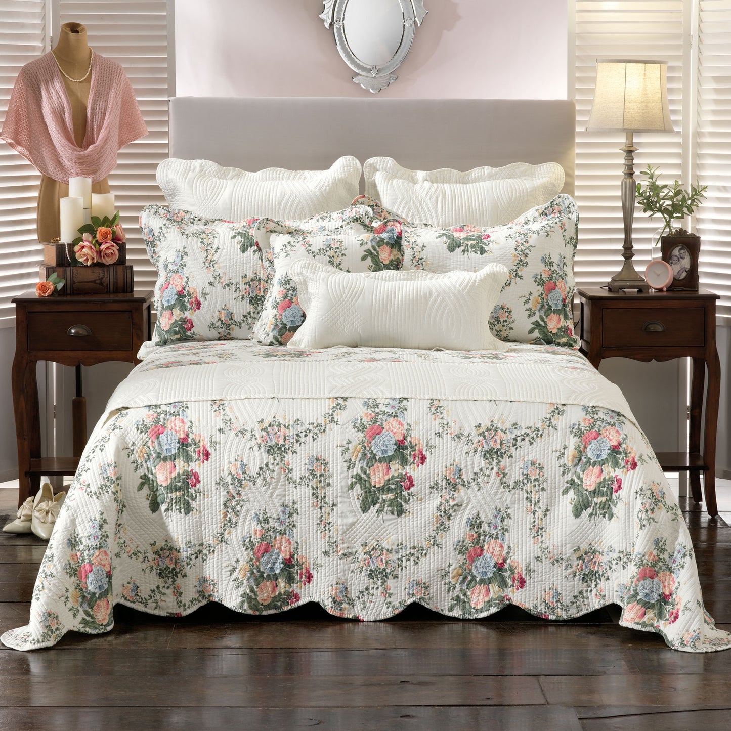 Bianca Rosedale Multi Bedspread Set King - Home & Garden > Bedding > Quilts & Duvets