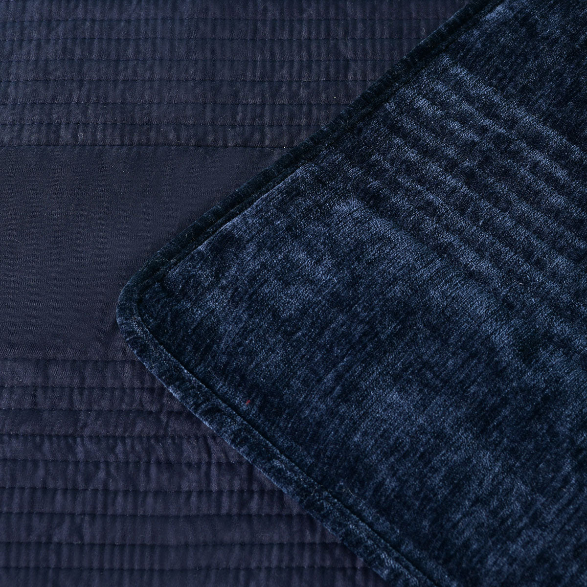 Bianca Cyrano Indigo Soft Velvet Polyester Quilted Coverlet Set Super King - Home & Garden > Bedding > Quilts & Duvets