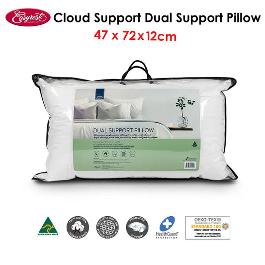 Easyrest Cloud Support Dual Support Pillow 47 x 72 x 12 cm Home & Garden > Bedding > Pillows