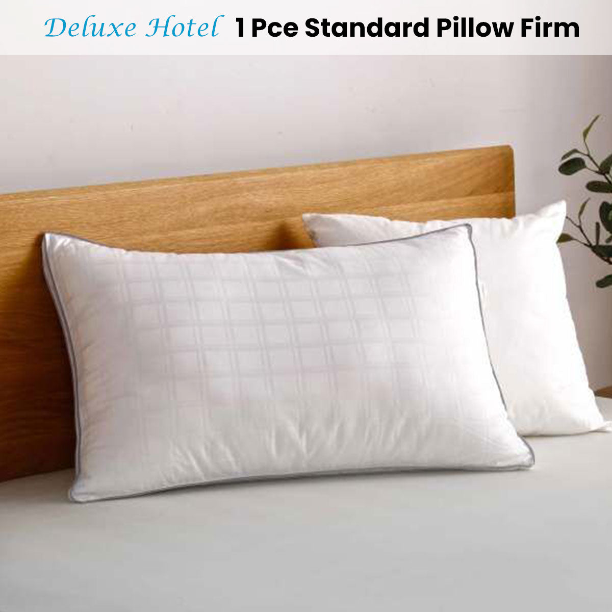Accessorize Deluxe Hotel Standard Pillow Firm 45 x 70 cm Home & Garden > Bedding > Pillows