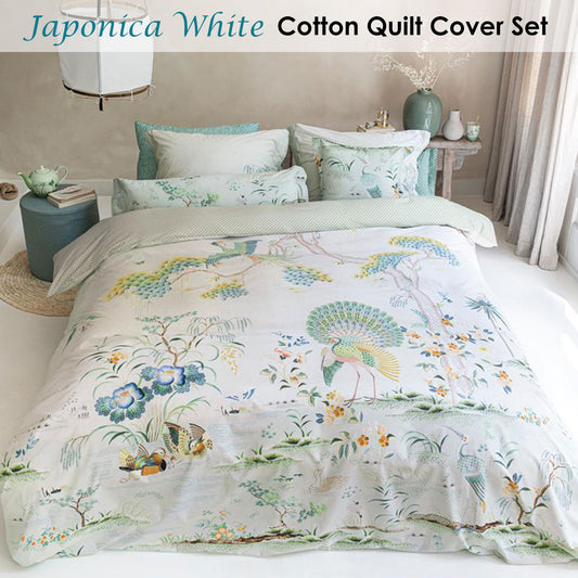 PIP Studio Japonica White Quilt Cover Set King - Home & Garden > Bedding > Duvet Covers