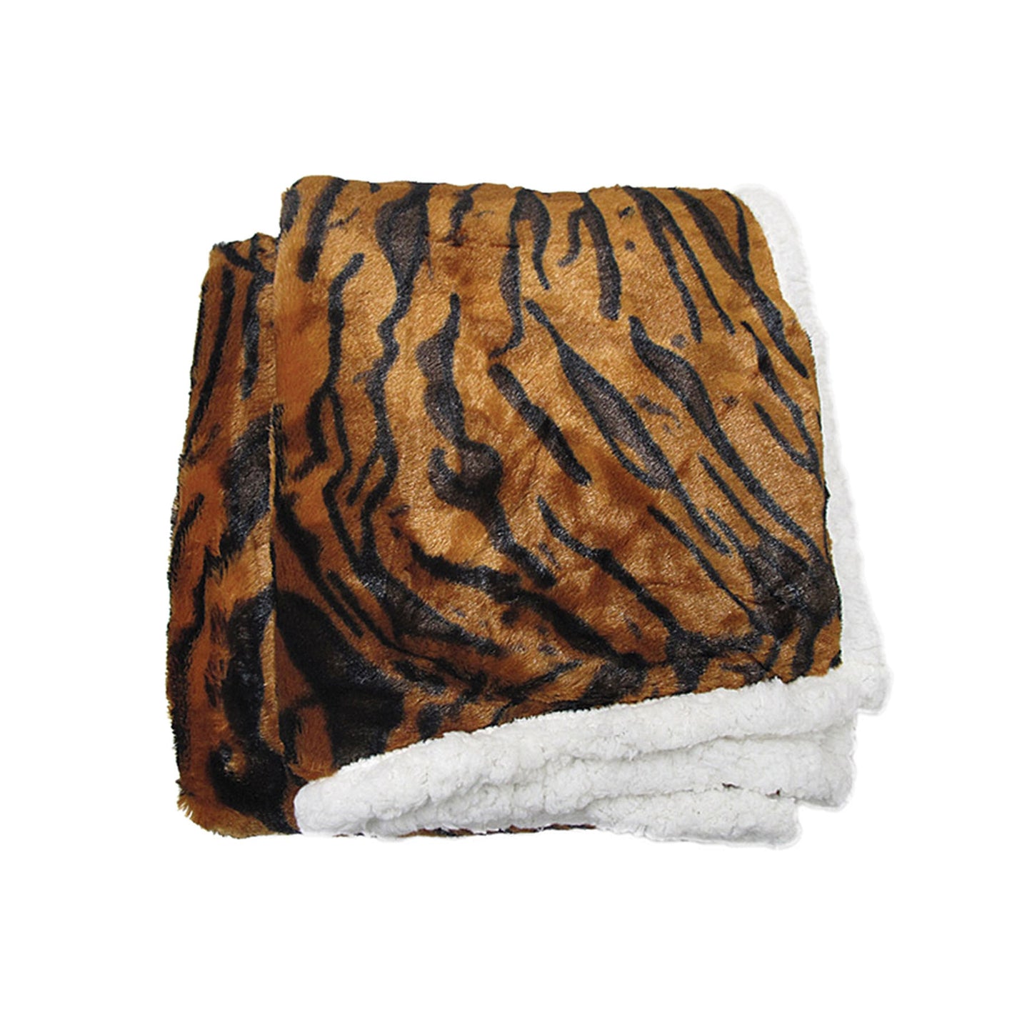 Luxury Faux Fur Reversible Throw Rug Tiger Home & Garden > Bedding > Blankets & Throws