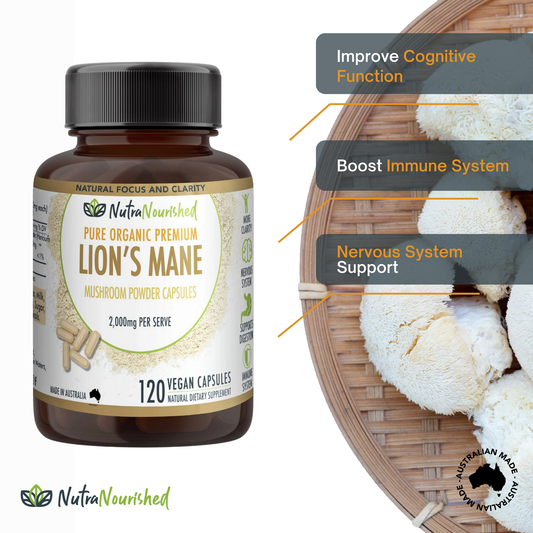 Lion’s Mane Mushroom Hericium erinaceus (2,000mg) 120 Vegan Capsules Health & Beauty > Nutrition & Supplements