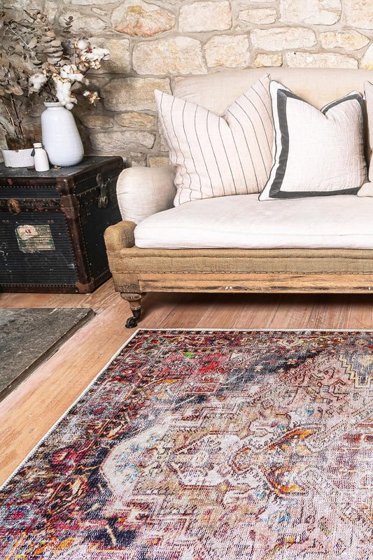 vintage crown ernest multi distressed vintage rug 280x380 Home & Garden > Rugs > Floor Rugs