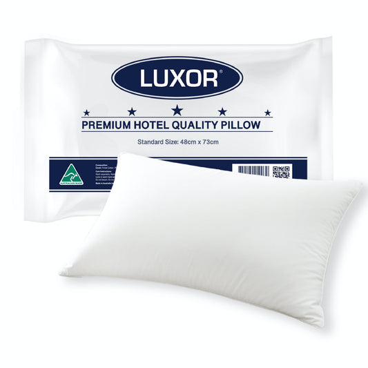 Luxor Australian Made Hotel Quality Pillow Standard Size Single Pack - Home & Garden > Bedding > Pillows