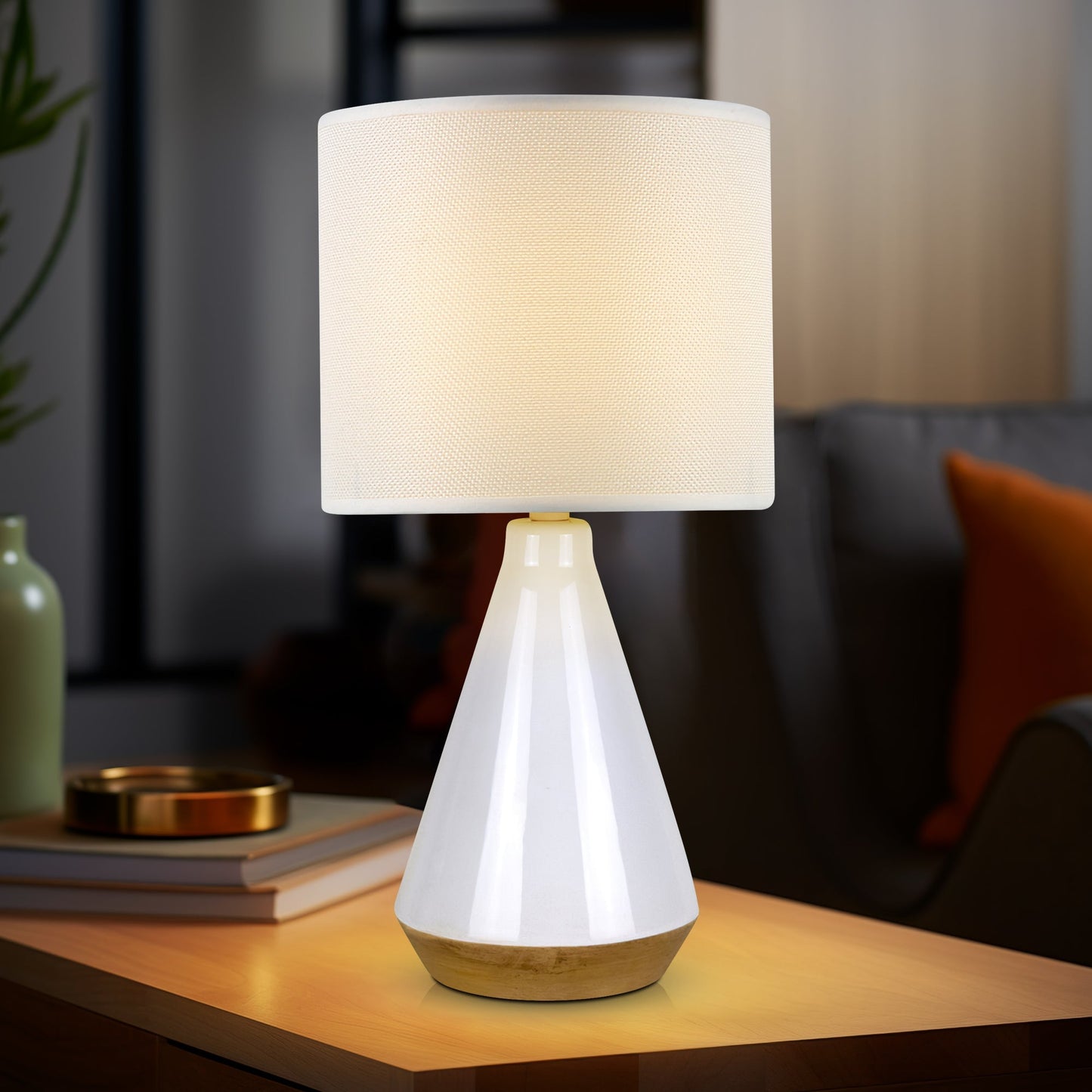 Lux Tapered Ceramic Table Lamp - Home & Garden > Lighting > Table Lamps