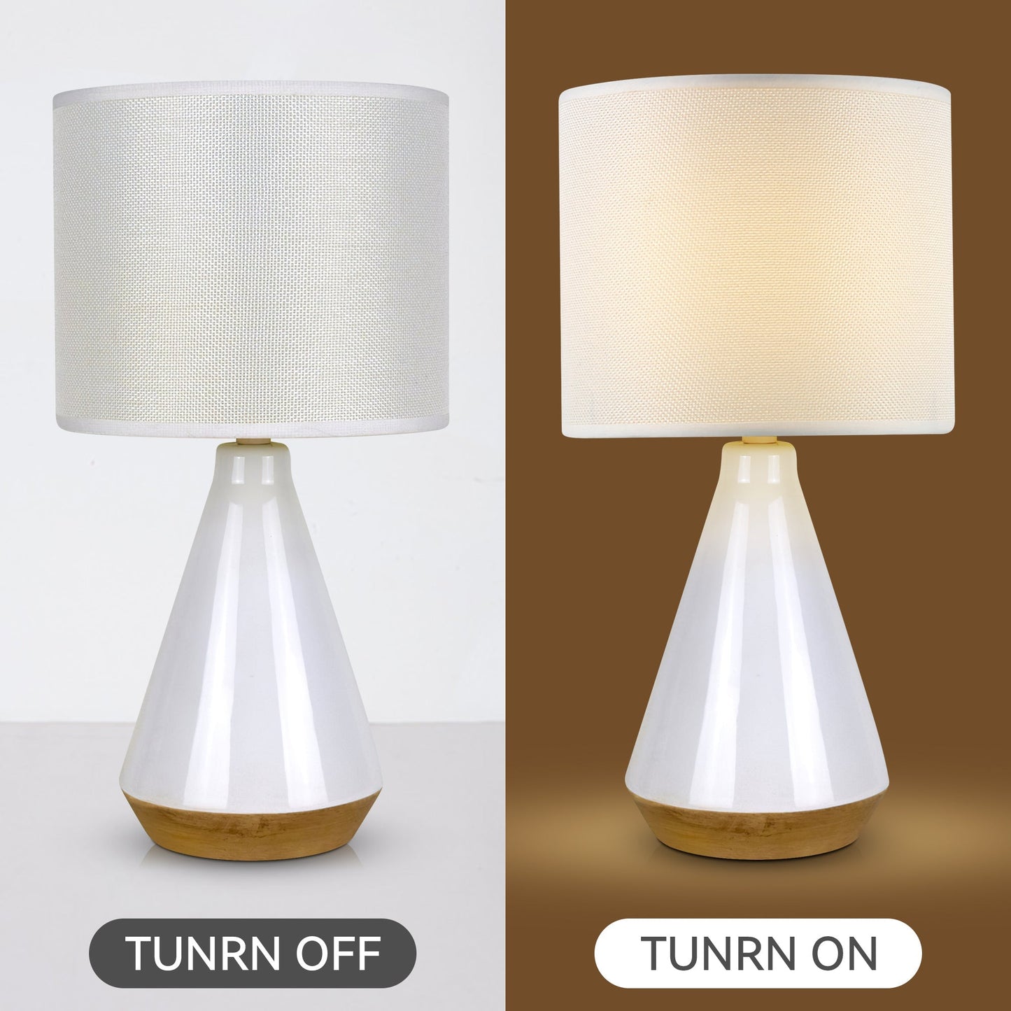 Lux Tapered Ceramic Table Lamp - Home & Garden > Lighting > Table Lamps