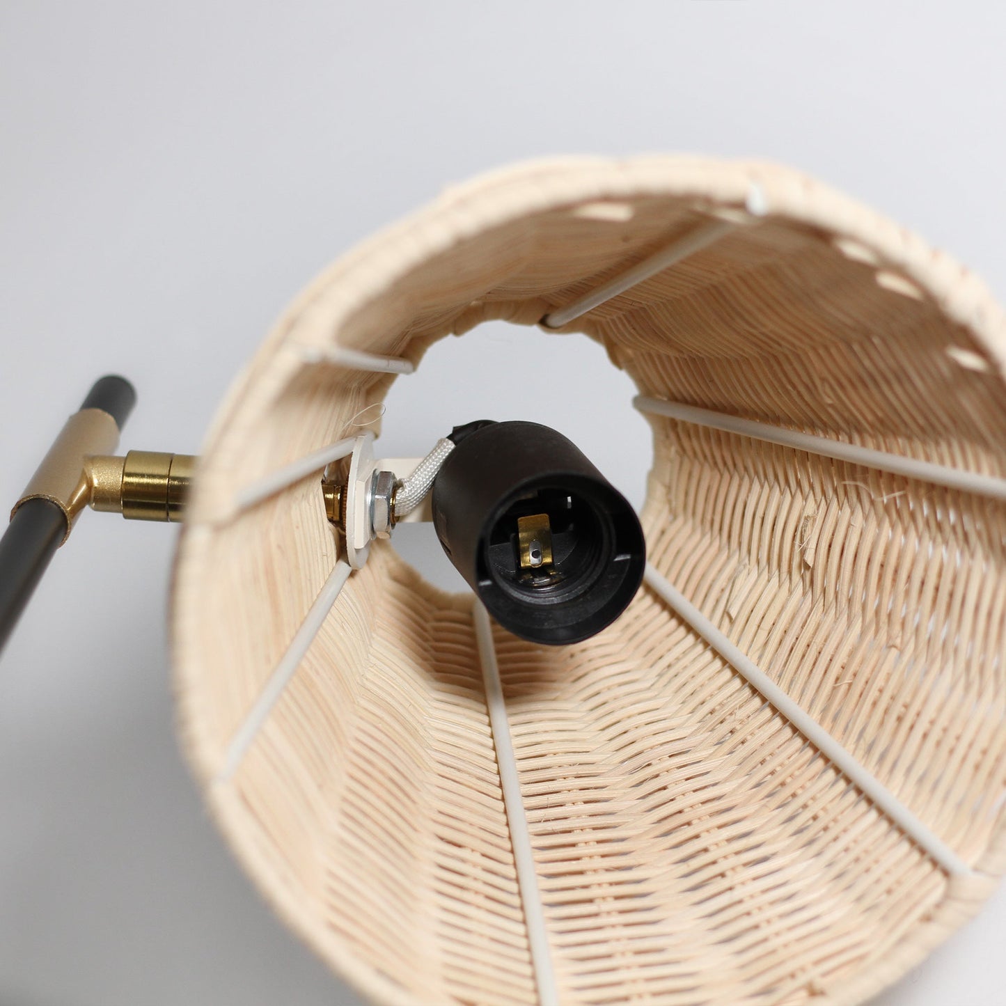 Yvette Rattan Floor Lamp - Home & Garden > Lighting > Table Lamps
