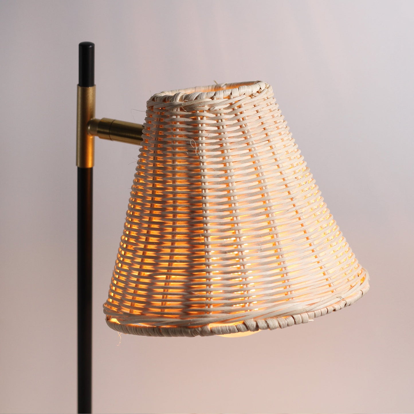 Yvette Rattan Floor Lamp - Home & Garden > Lighting > Table Lamps