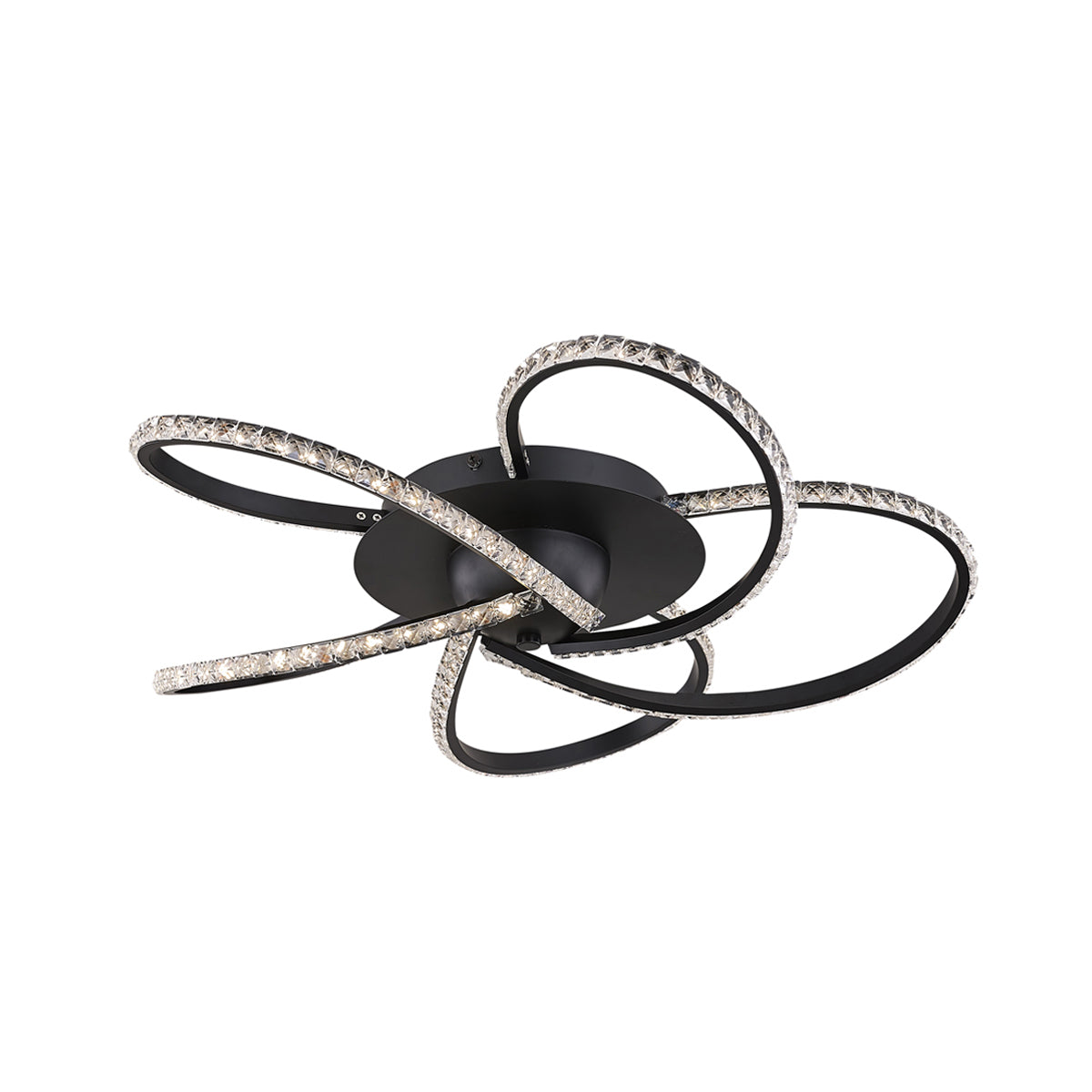 Irie Dimmable 5 Lights LED Ceiling Light - Black - Home & Garden > Lighting > Ceiling Lights