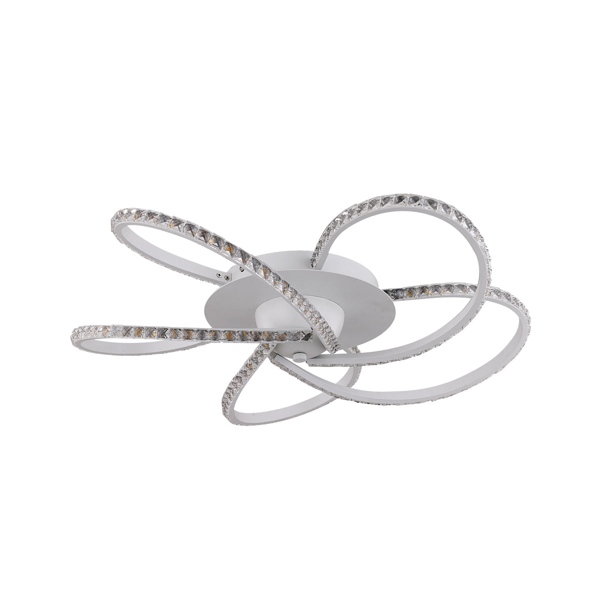 Irie Dimmable 5 Lights LED Ceiling Light - White - Home & Garden > Lighting > Ceiling Lights