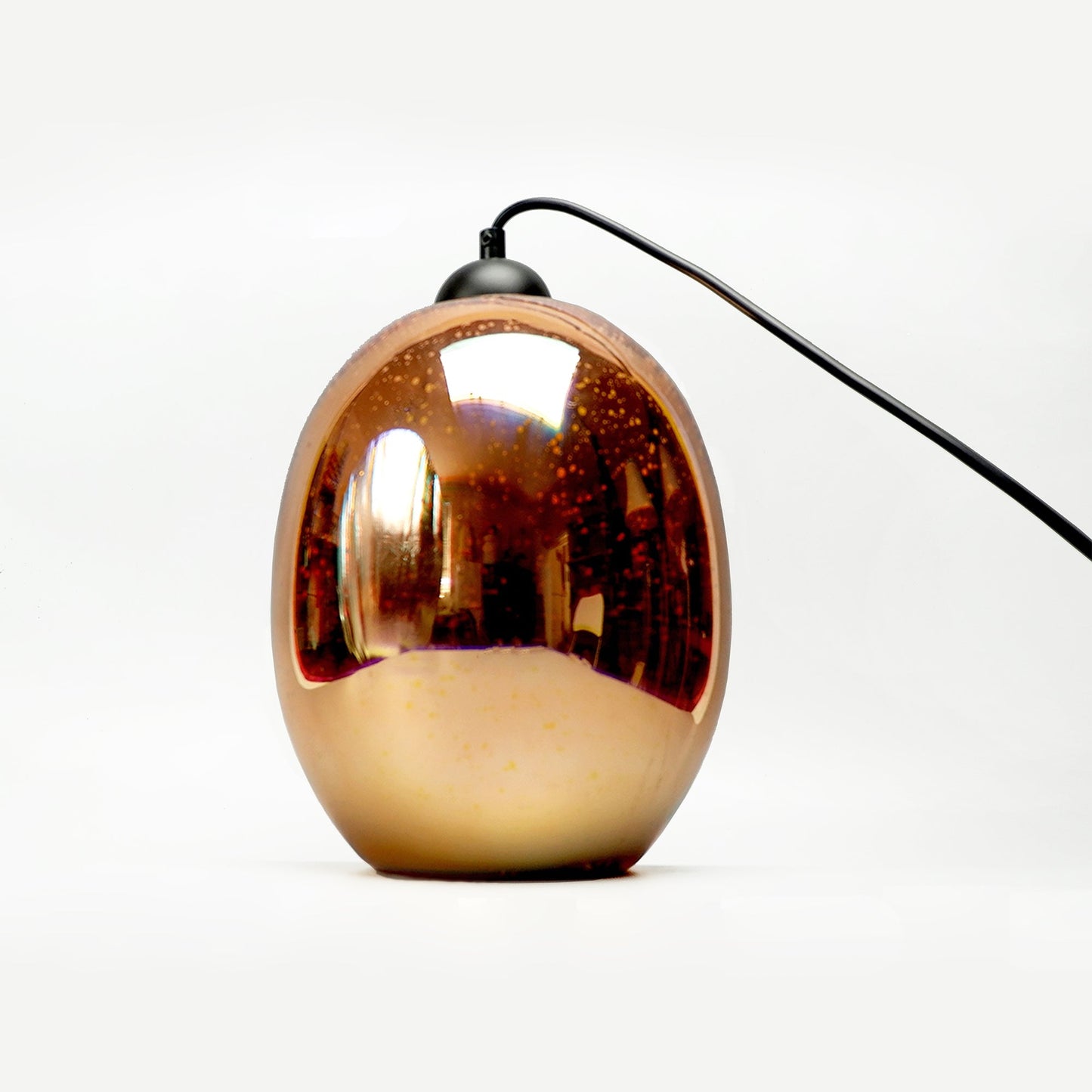 Moravian Glass Oval Pendant Light - Chrome - Home & Garden > Lighting > Night Lights & Ambient Lighting