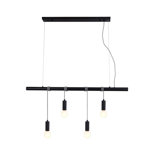 Bikkel 4 Lights Pendant Light Black Home & Garden > Lighting > Night Lights & Ambient Lighting