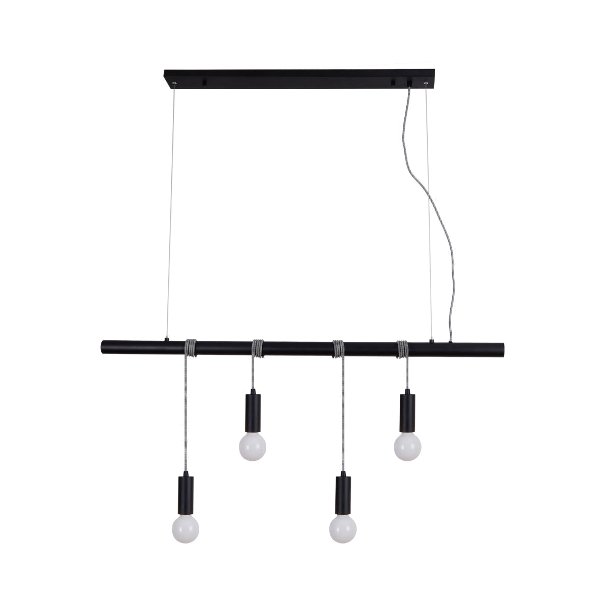 Bikkel 4 Lights Pendant Light Black Home & Garden > Lighting > Night Lights & Ambient Lighting