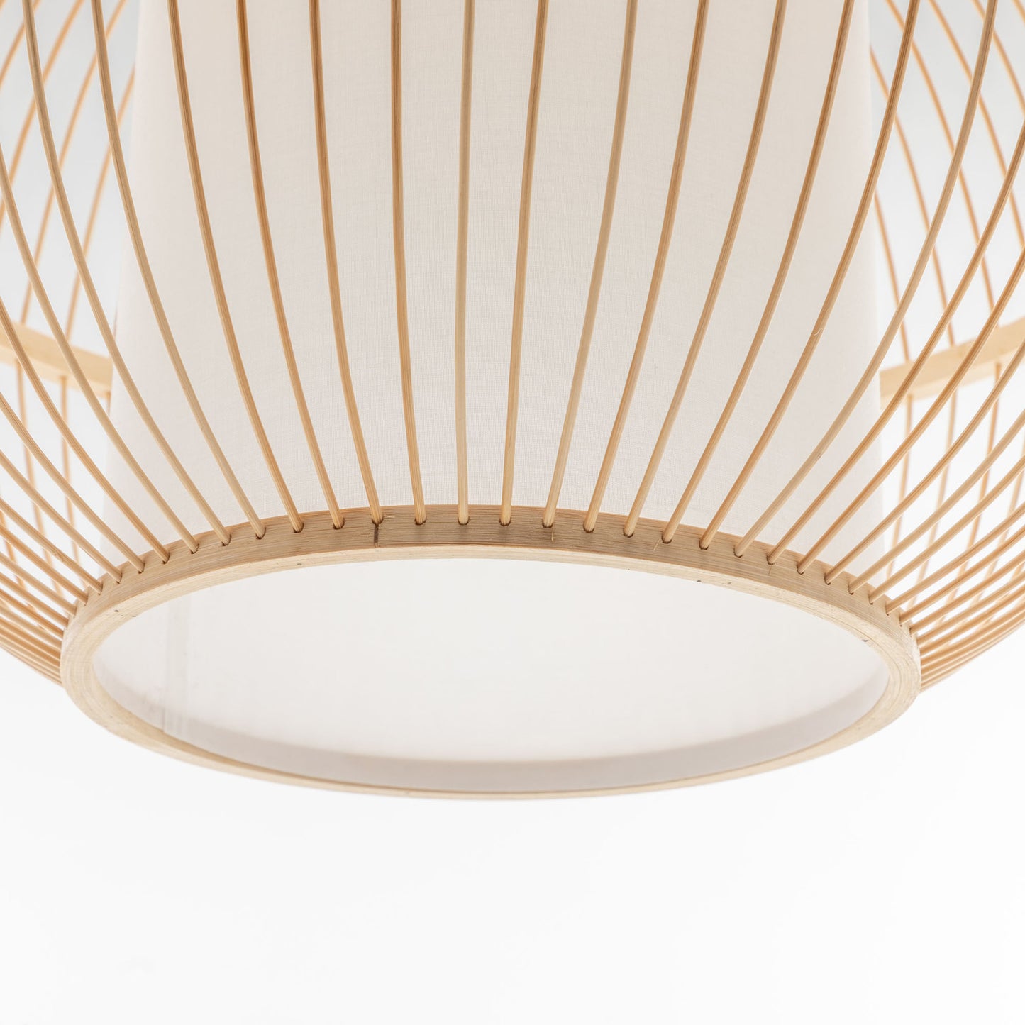 Natural Woven Bamboo Sphere Pendant Lamp Hanging Light Bell Shade Boho Tropical - Home & Garden > Lighting > Ceiling