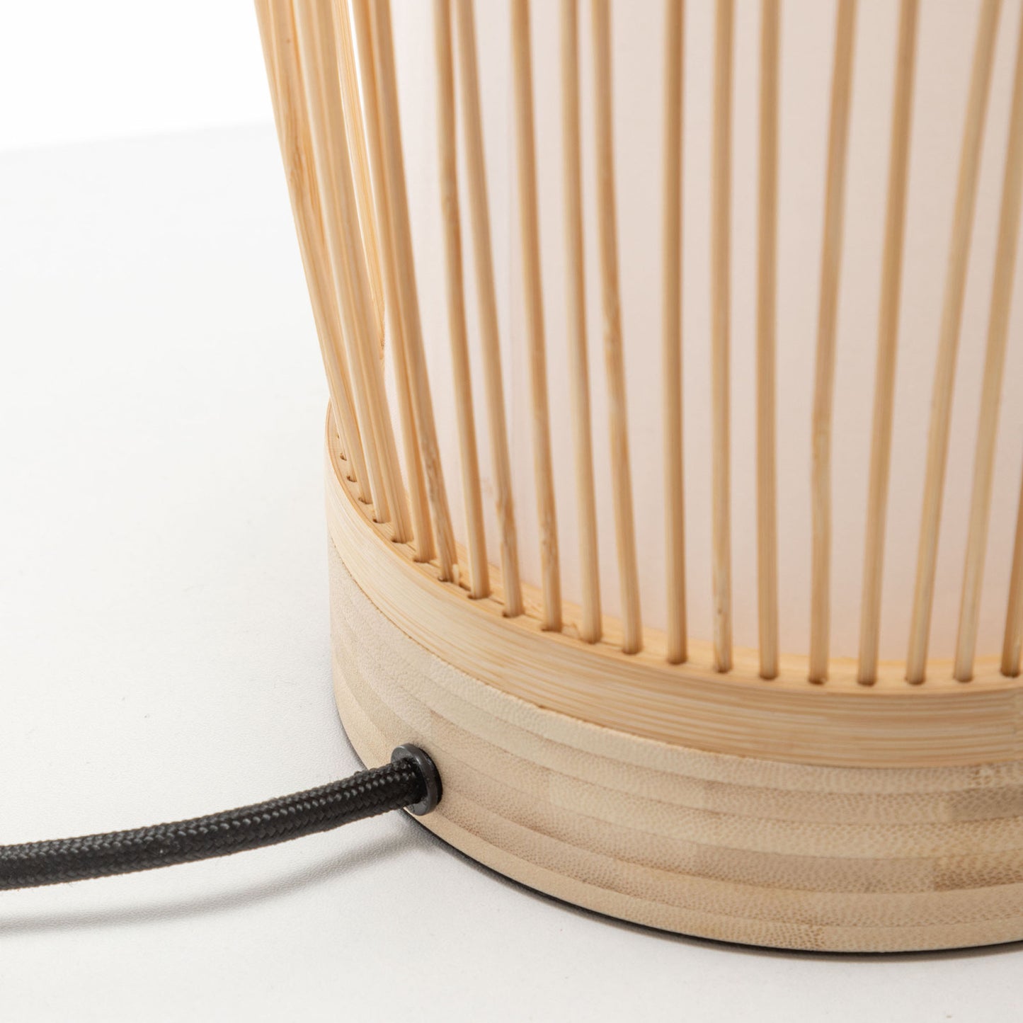 Natural Woven Bamboo Cylinder Table Lamp Light Shade Boho Tropical Coastal - Home & Garden > Lighting > Table Lamps