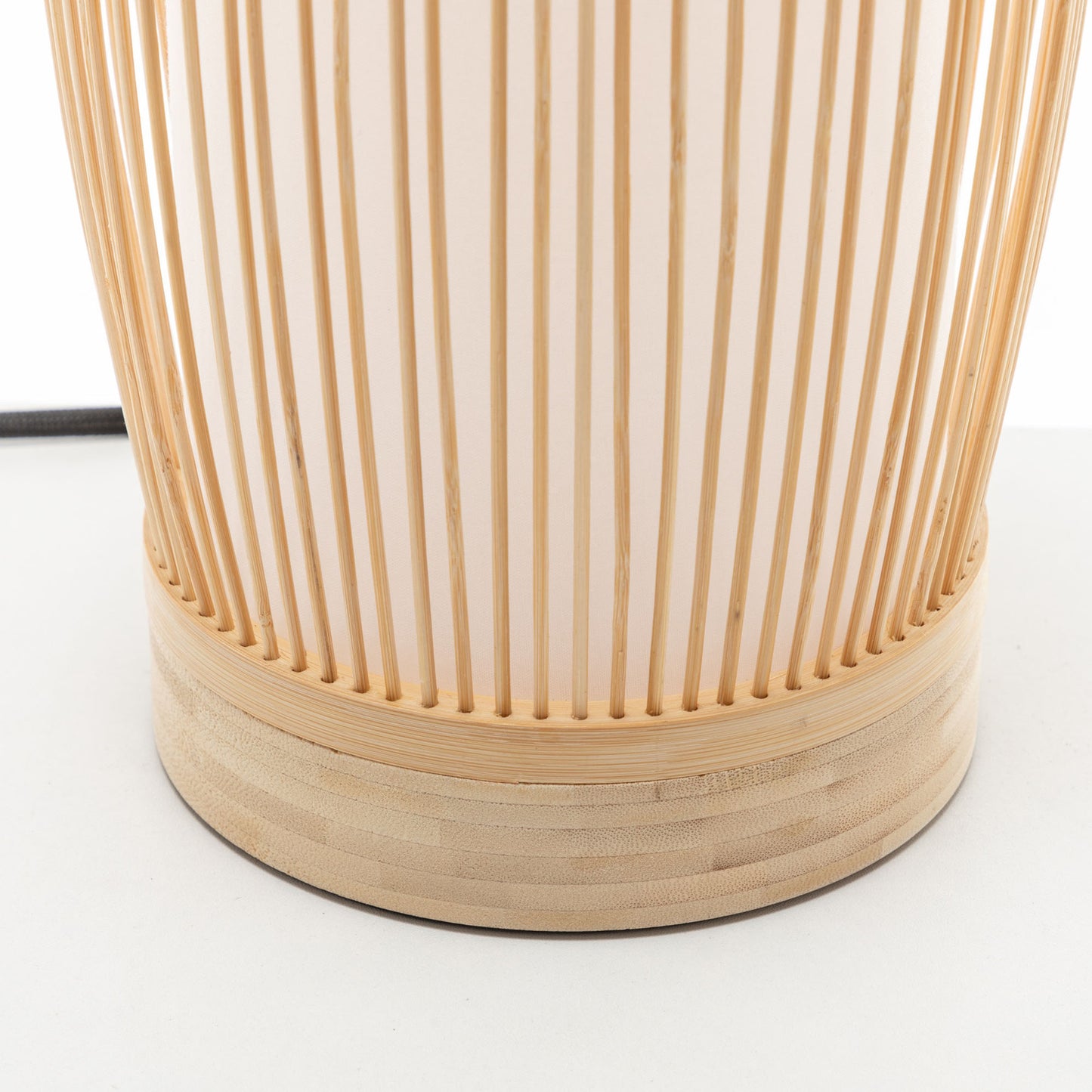 Natural Woven Bamboo Cylinder Table Lamp Light Shade Boho Tropical Coastal - Home & Garden > Lighting > Table Lamps