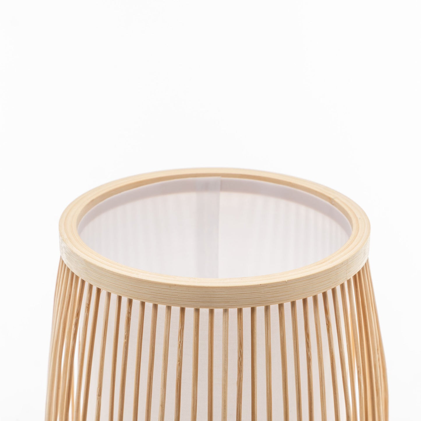 Natural Woven Bamboo Cylinder Table Lamp Light Shade Boho Tropical Coastal - Home & Garden > Lighting > Table Lamps