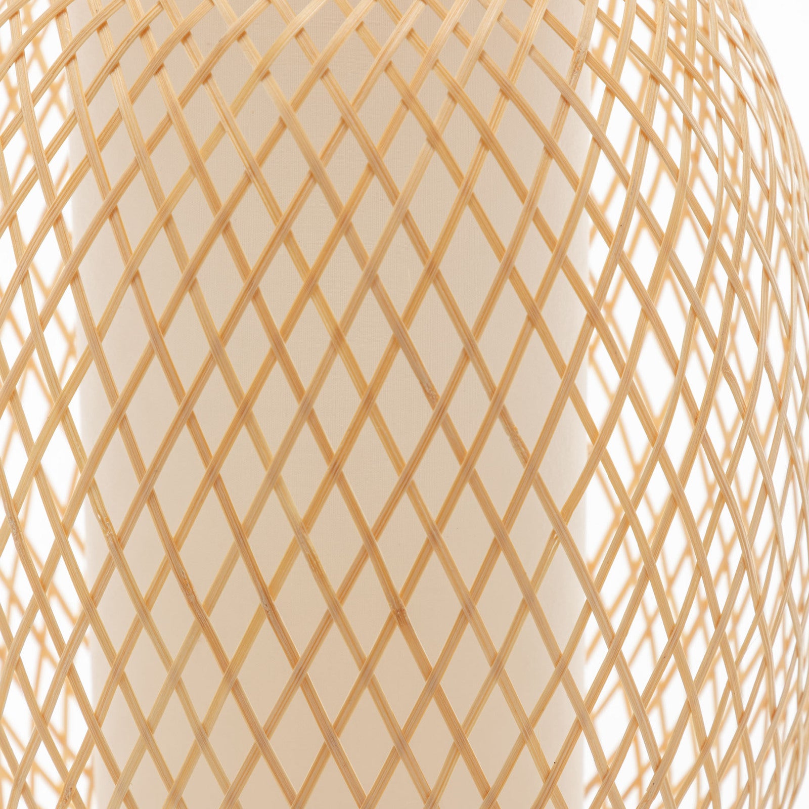 Natural Woven Bamboo Oval Table Lamp Light Shade Boho Tropical Coastal Home & Garden > Lighting > Table Lamps