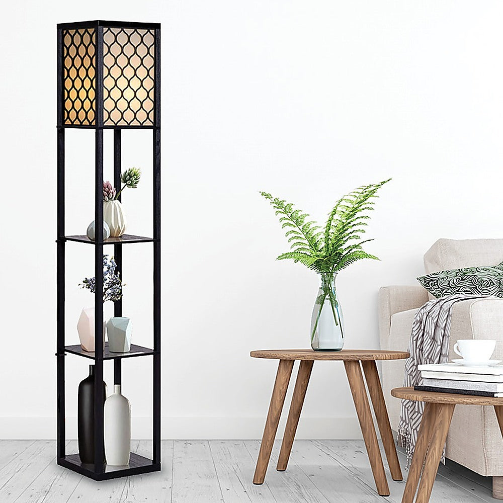 Shelf Floor Lamp Shade Diffused Light Source with Open Box Shelves Home & Garden > Lighting > Floor Lamps