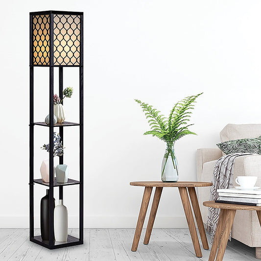 Shelf Floor Lamp Shade Diffused Light Source with Open Box Shelves Home & Garden > Lighting > Floor Lamps
