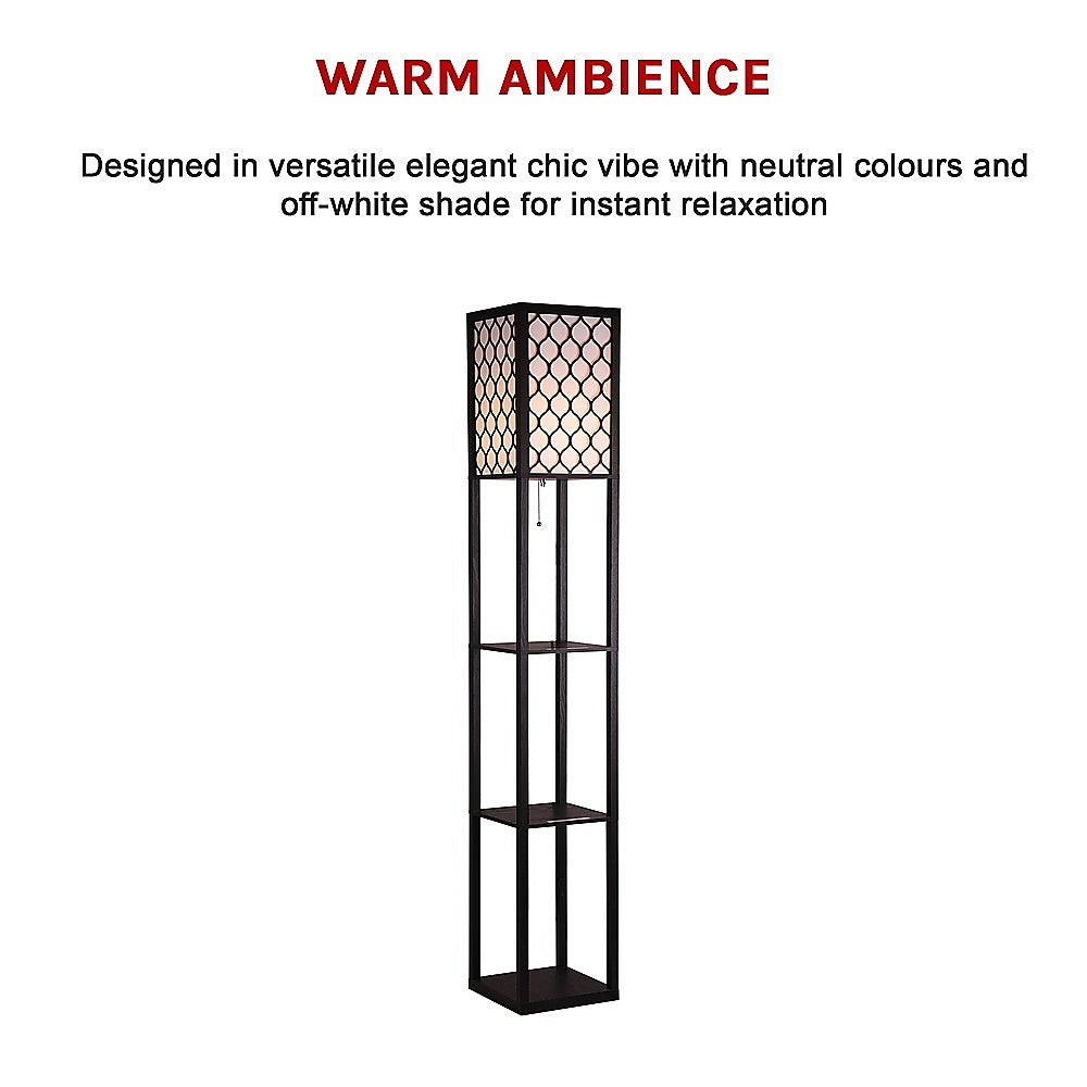 Shelf Floor Lamp Shade Diffused Light Source with Open Box Shelves Home & Garden > Lighting > Floor Lamps