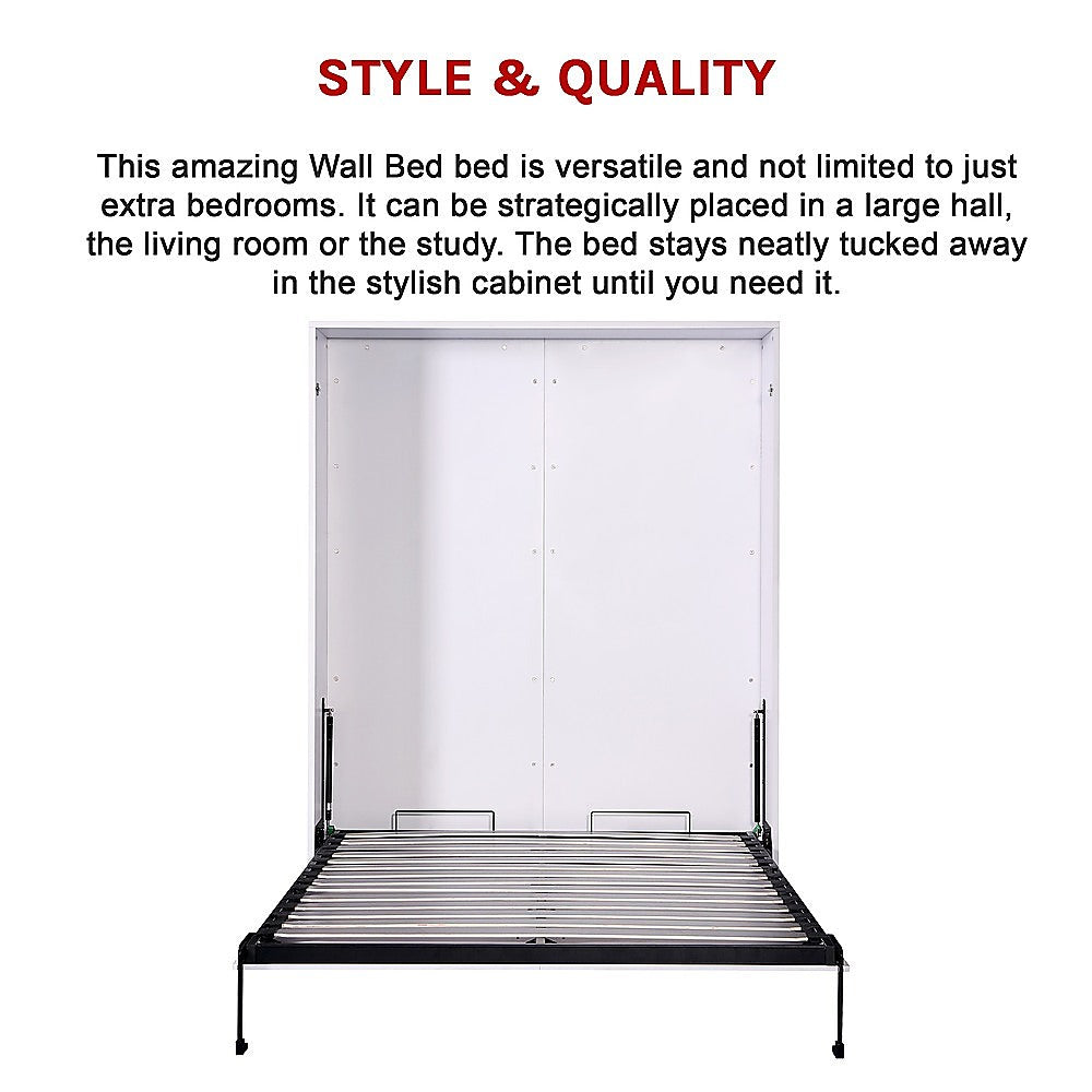 Palermo Queen Size Wall Bed Diamond Edition Furniture > Bedroom > Beds & Bed Frames