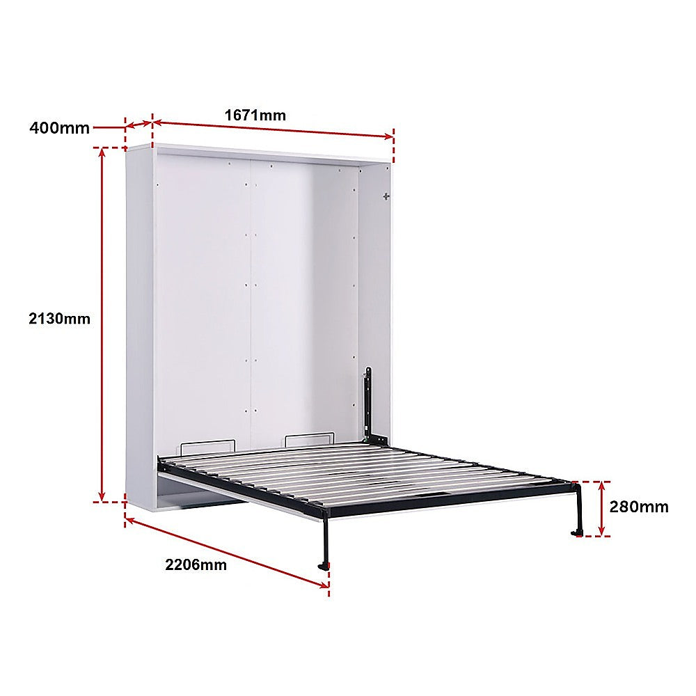 Palermo Queen Size Wall Bed Diamond Edition Furniture > Bedroom > Beds & Bed Frames