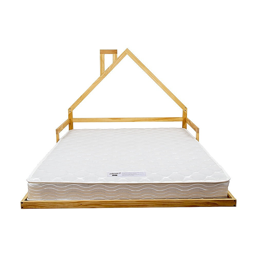 Pine Wood Floor Bed House Frame for Kids and Toddlers Furniture > Bedroom > Beds & Bed Frames