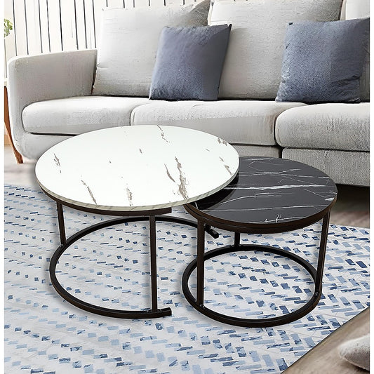 Coffee Table Round Marble Design Nesting Side Furniture Furniture > Living Room > Coffee Tables