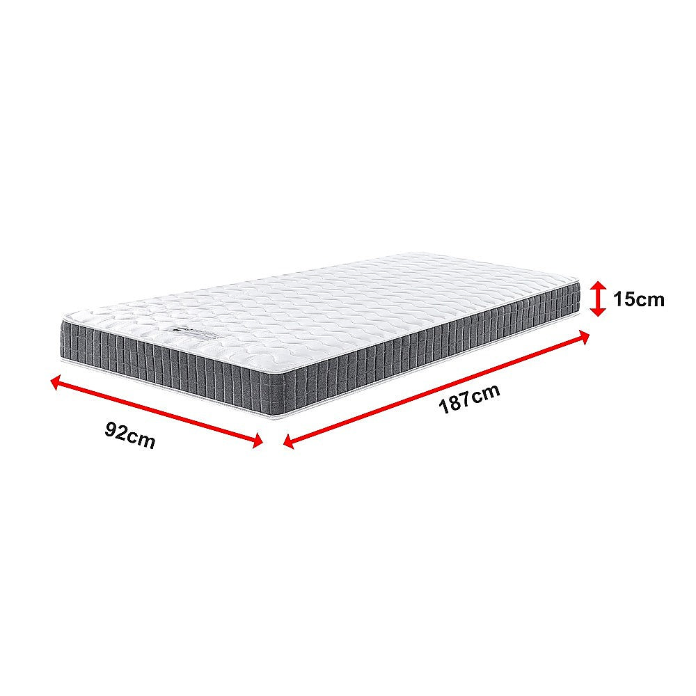 PALERMO Single Memory Foam Mattress - OEKO-TEX® & CertiPUR-US® Certified