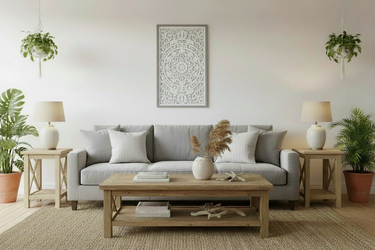 Carved Rectangle Decorative Wall Art 82cm - Home & Garden > Decor > Picture Frames