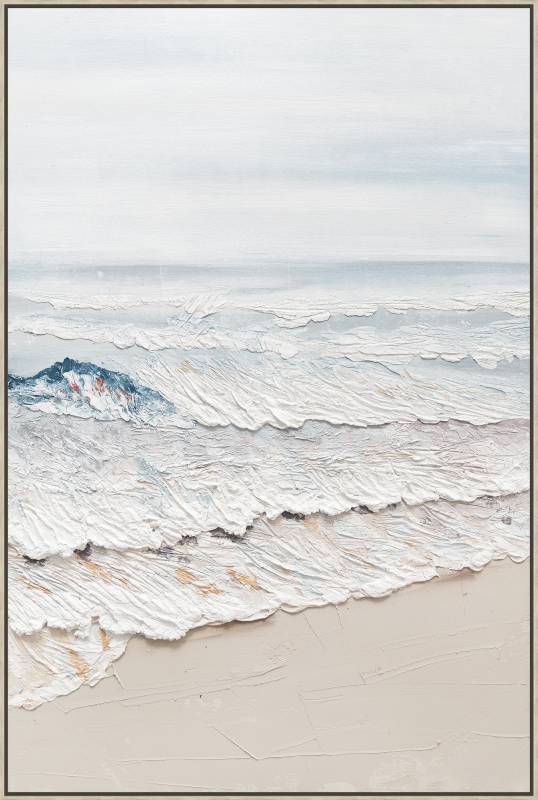 Brighton Beach Framed Canvas 80x120cm