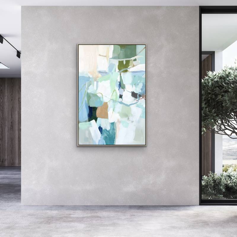 Louis Abstract Framed Artwork 80x120cm