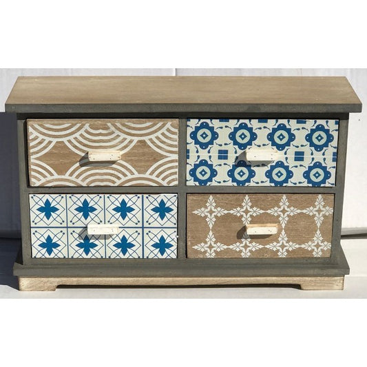 Small 4 Drawer Cabinet 35cm