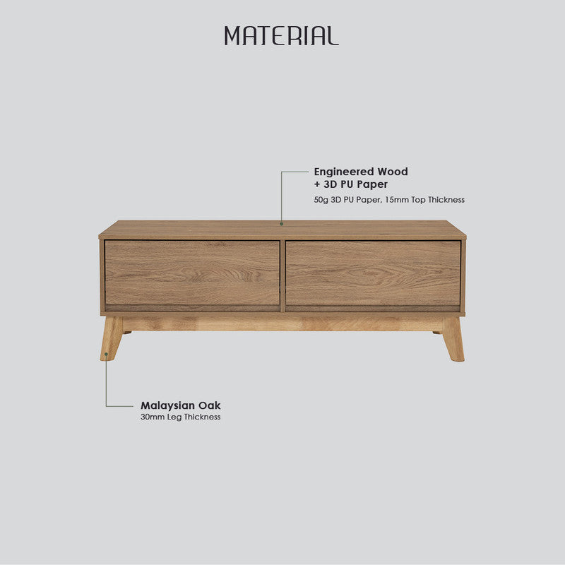 Hirado Coffee Table - Cocoa - Furniture > Living Room > Coffee Tables