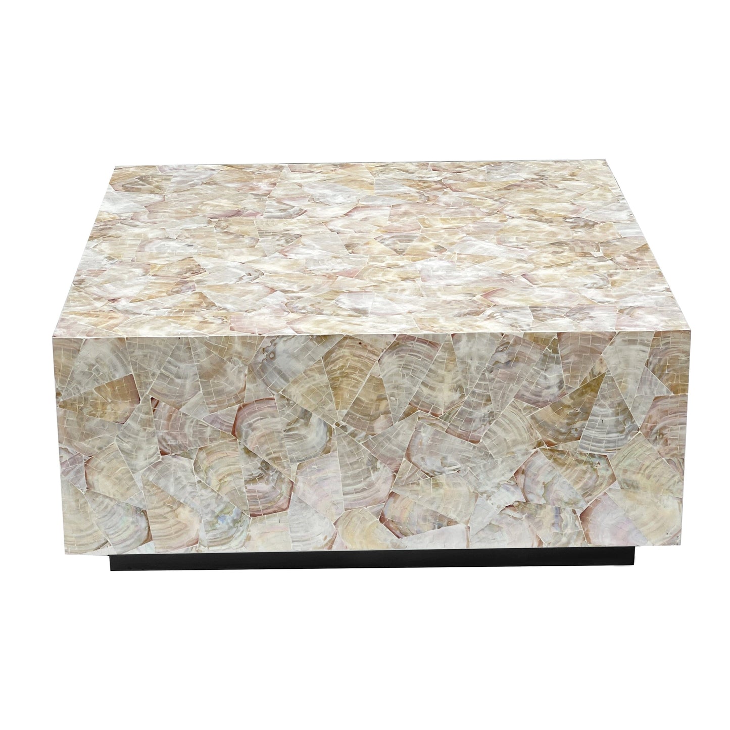 CLUSTER MOTHER OF PEARL HAND MADE COFFEE TABLE Furniture > Living Room > Coffee Tables