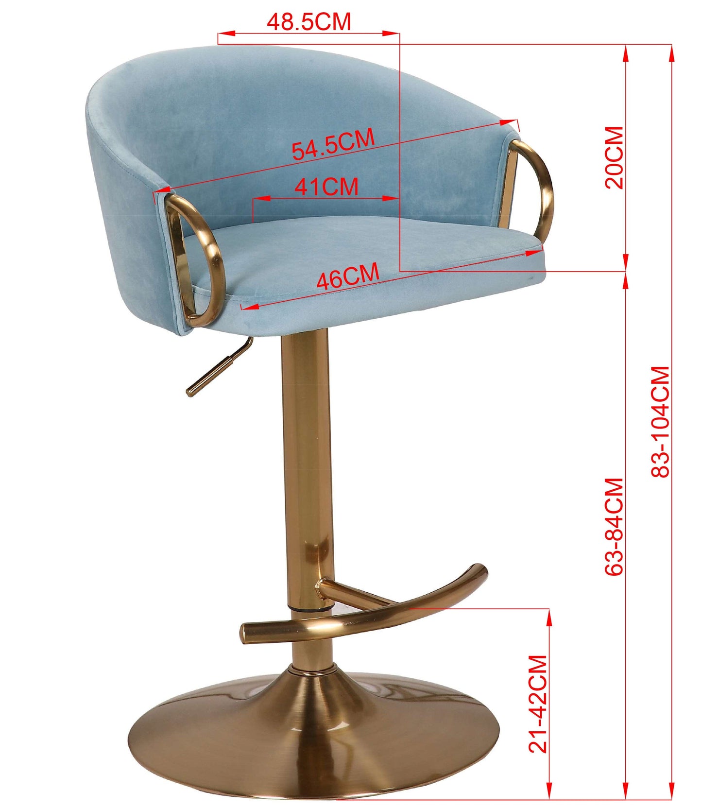 WINFREY GAS LIFT BAR STOOL Furniture > Bar Stools & Chairs > Arm Chairs & Recliners