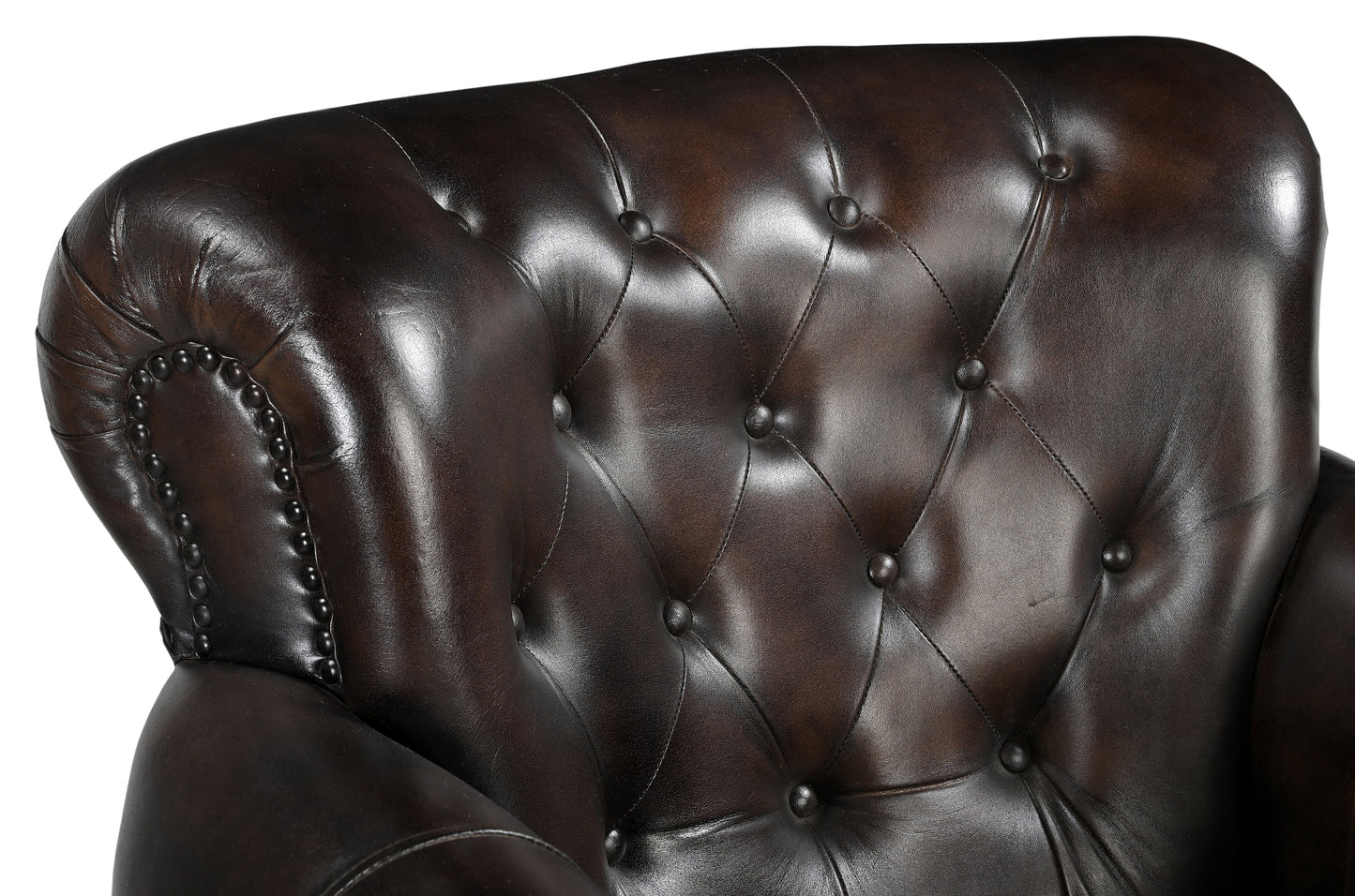 CHOCOLATE LEATHER ARMCHAIR Furniture > Sofas > Sofas & Sofa Beds