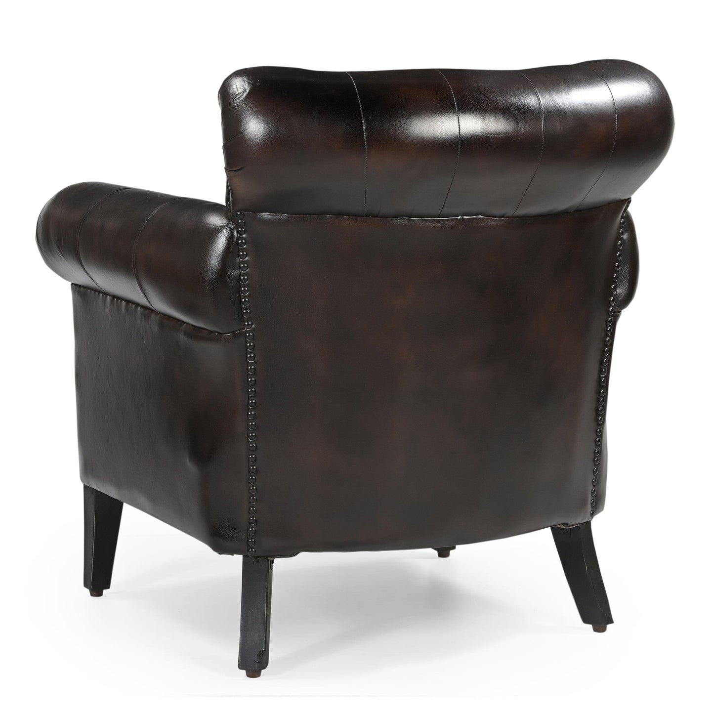 CHOCOLATE LEATHER ARMCHAIR Furniture > Sofas > Sofas & Sofa Beds