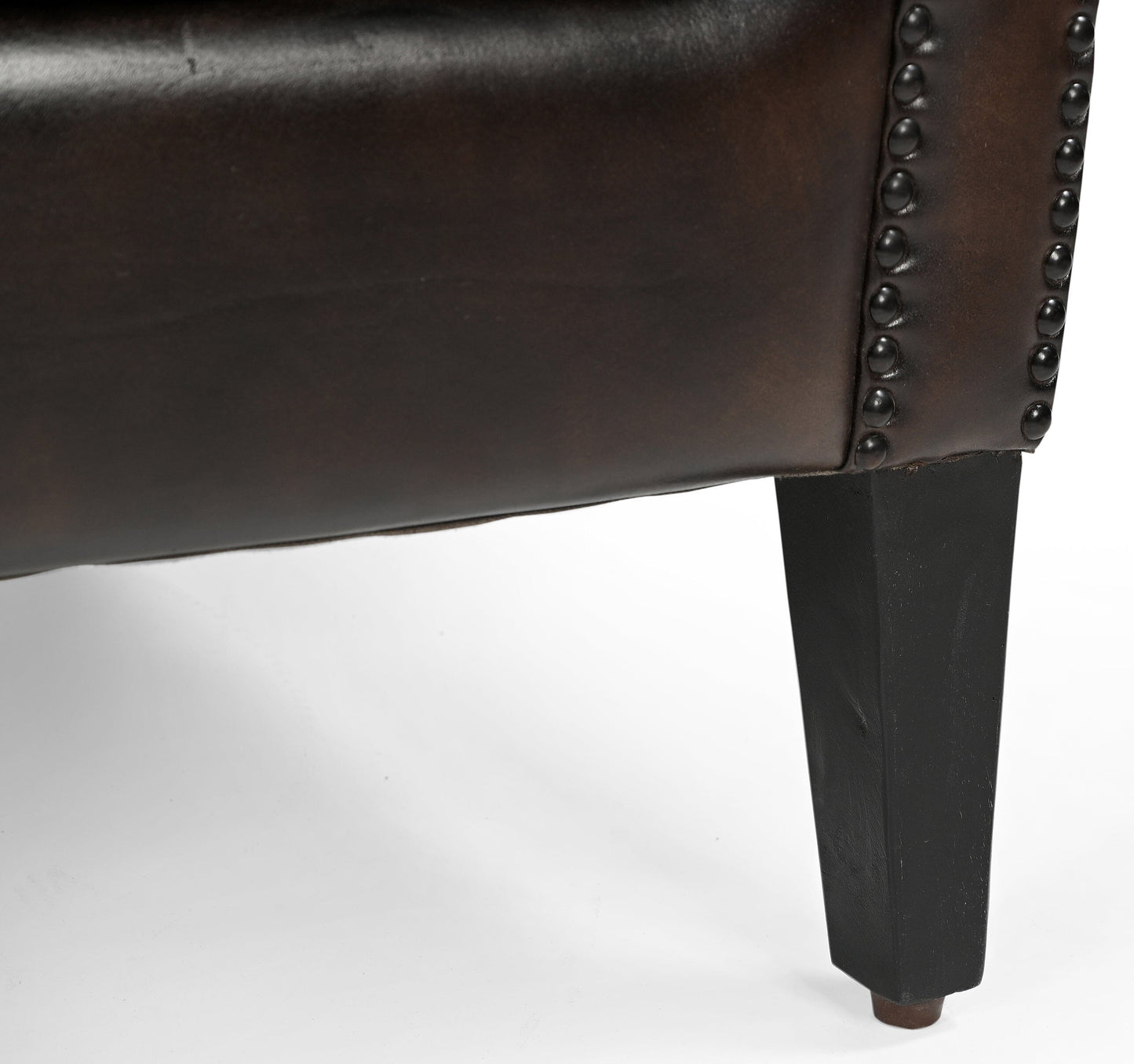CHOCOLATE LEATHER ARMCHAIR Furniture > Sofas > Sofas & Sofa Beds