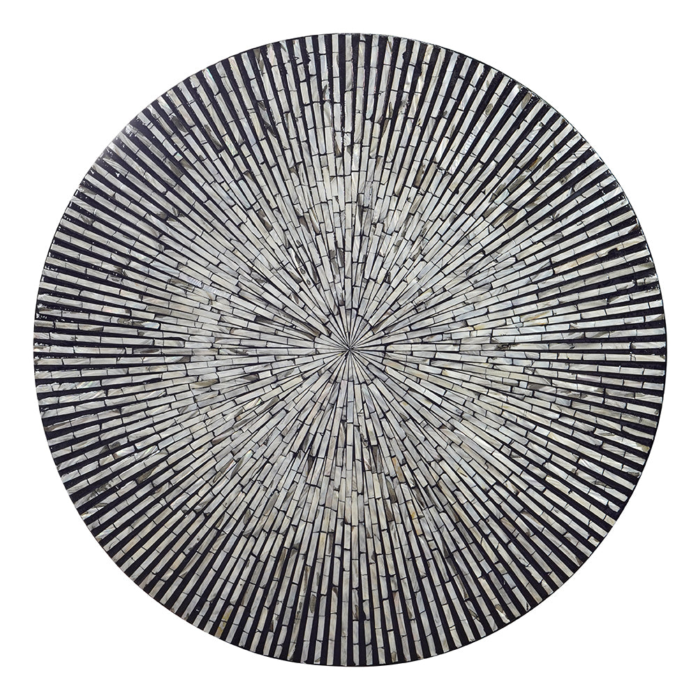CORDELIA ROUND MOTHER OF PEARL COFFEE TABLE Furniture > Living Room > Coffee Tables