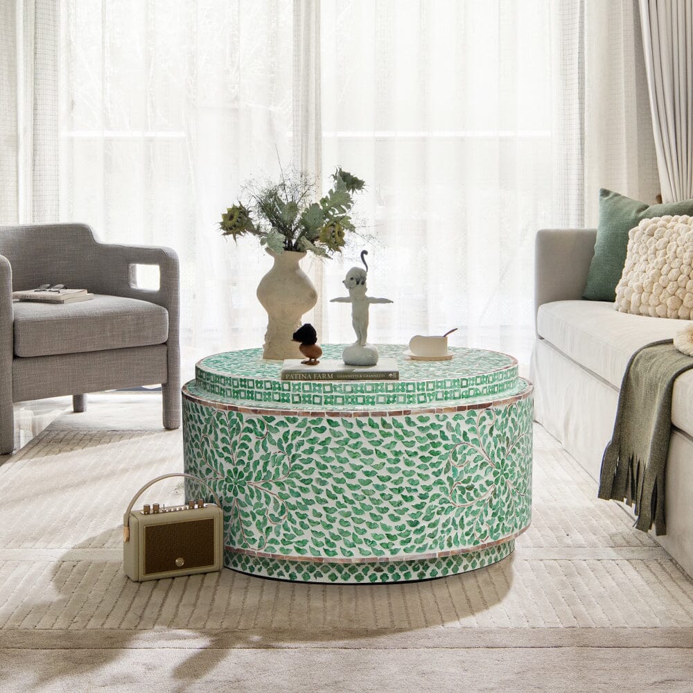 LAYLA TURQUOISE COFFEE TABLE - Furniture > Living Room > Coffee Tables