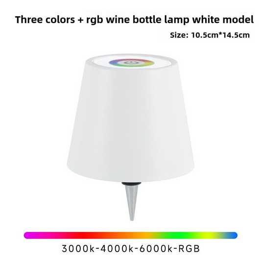 White RGB Color Changing LED Bottle Lamp Adjustable Smart Lighting for Home Decor Home & Garden > Lighting > Night