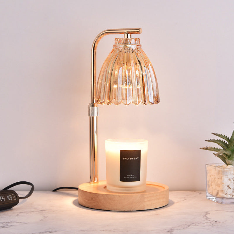 Elegant Gold Candle Warmer Lamp with Timer and Dimming - Scented Candle Melter for Home Decor - Home & Garden >