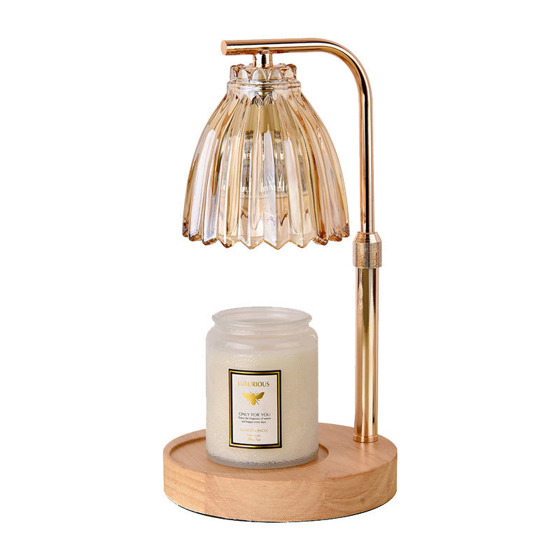 Elegant Gold Candle Warmer Lamp with Timer and Dimming - Scented Candle Melter for Home Decor - Home & Garden >