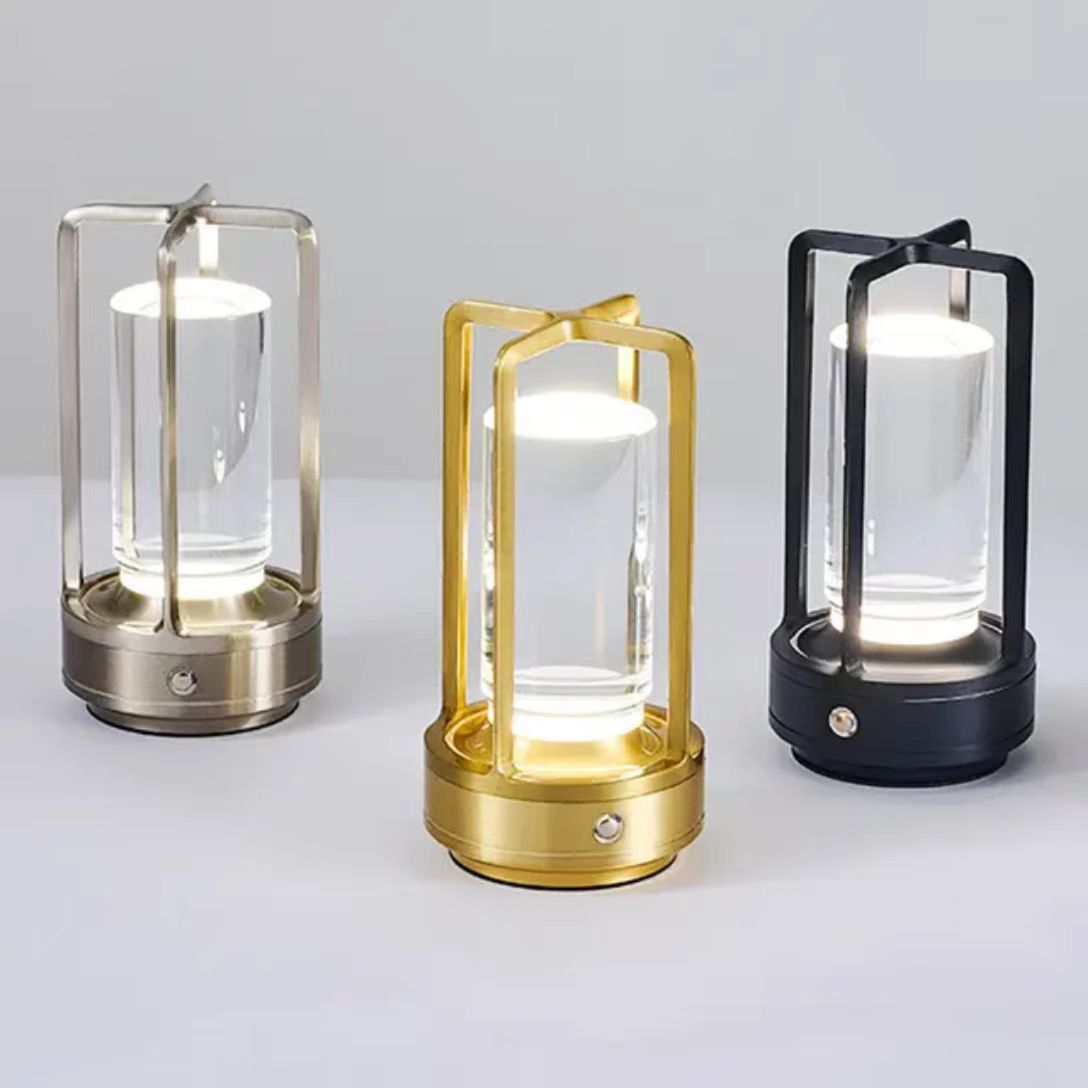 Cross-Shaped LED Table Lamp - Black Touch Button with USB Charging - Home & Garden > Lighting > Table Lamps